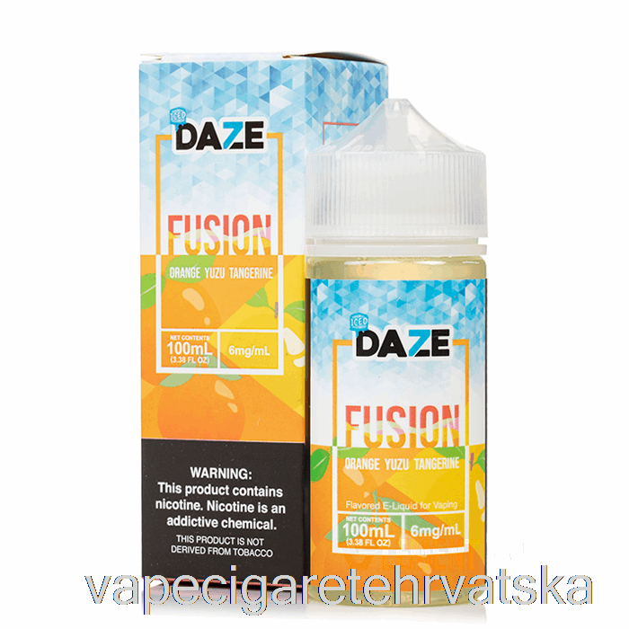 Vape Hrvatska Ledena Naranča Yuzu Mandarina - 7 Daze Fusion - 100ml 3mg